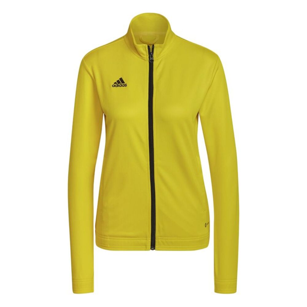 Adidas Womens/Ladies Entrada 22 Track Jacket / Yellow/Black